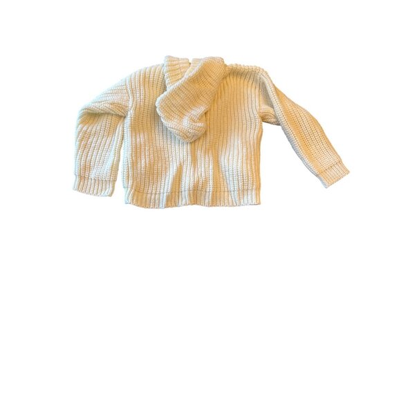 Vintage 80s Yarnmark Toddler Cardigan Hoodie 4T Acrylic Button-Up Sweater Taiwan - Picture 4 of 4